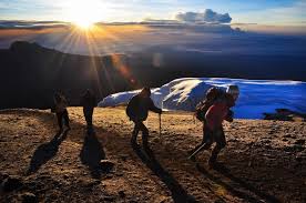 Sunrise view from Stella Point on Mount Kilimanjaro