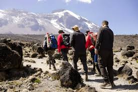 Zebra Rocks viewpoint above Horombo Hut on Kilimanjaro Marangu Route