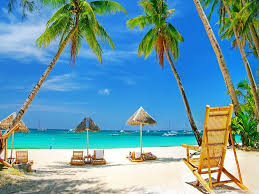 Tourist sitting by the ocean holding a coconut during a Zanzibar beach holiday