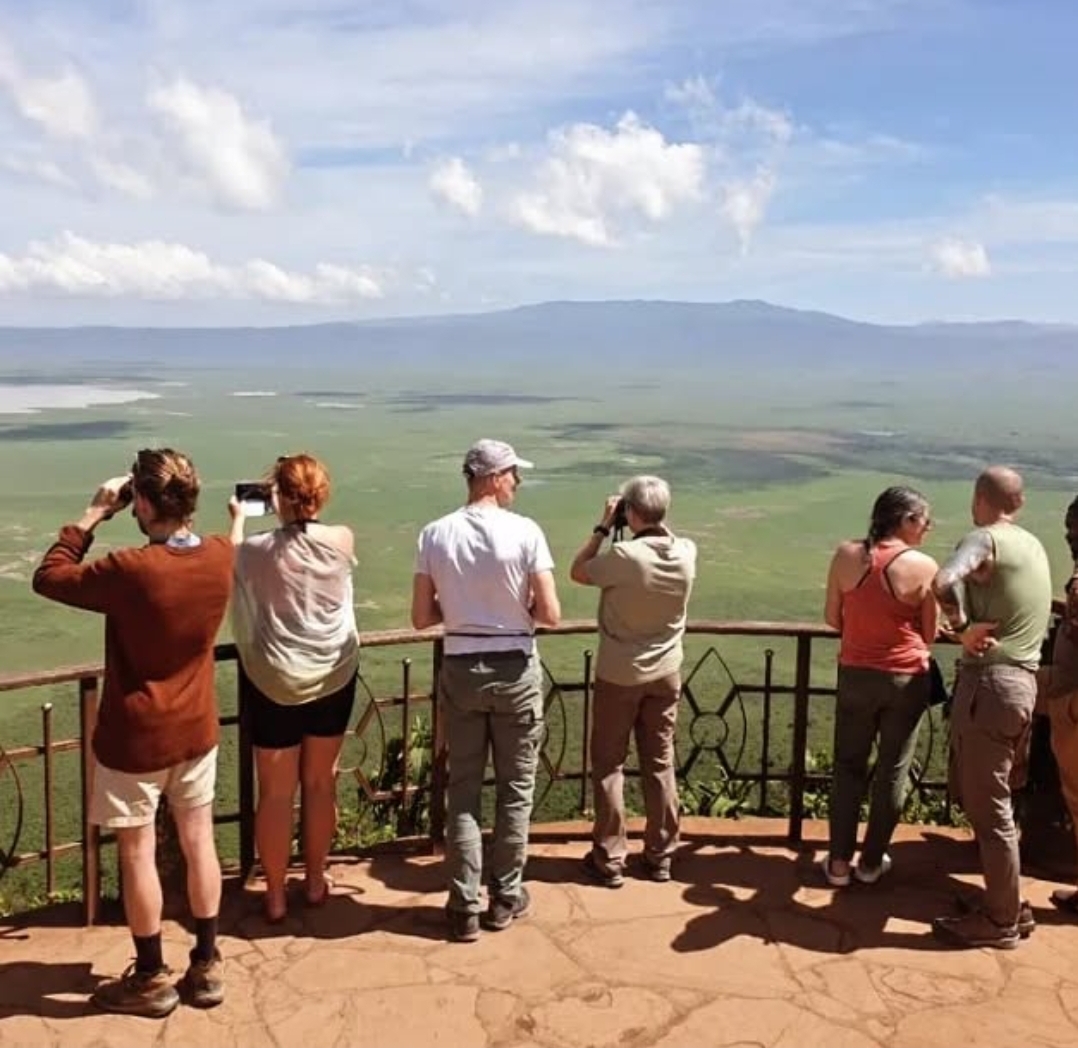 Ngorongoro Crater view during a Tanzania safari day trip.